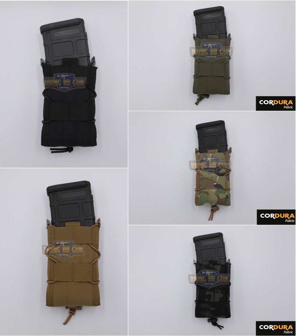 เพ้าแม็กกาซีน ทรง Tiger รุ่น 5.56 (ซองแม็กกาซีนเดี่ยวทรง TACO) (Tiger Type 5.56) (Tiger Type 5.56 Magazine Pouch) (Magazine Pouch)