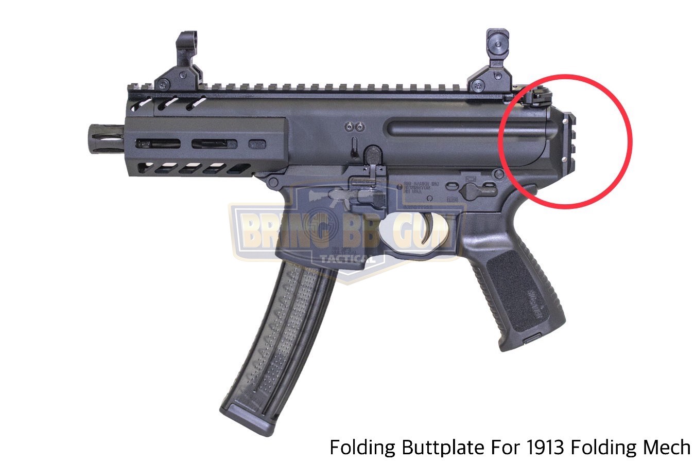 พานท้ายปืนแบบพับได้ ยี่ห้อ 5KU รุ่น Minimalist Folding Stock