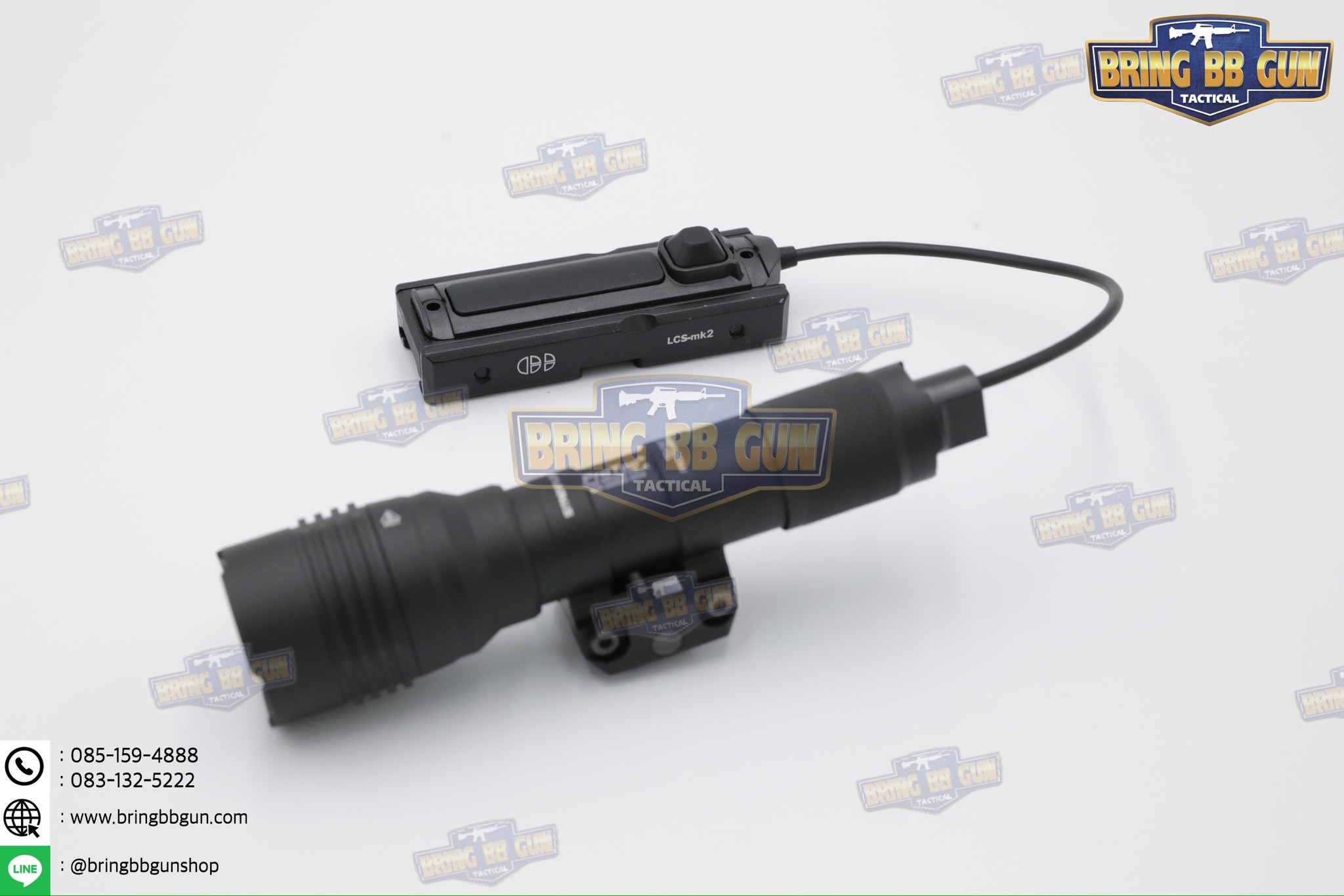 LCS MK2 ยี่ห้อ Cloud Defensive (ตัวจับสวิตช์หางหนูของไฟฉาย) รุ่น ระบบราง Picatinny (รางรถไฟ,ราง20mm.) (Light Control System) (ใช้ได้กับชุดหน้าระบบราง Picatinny เท่านั้น)