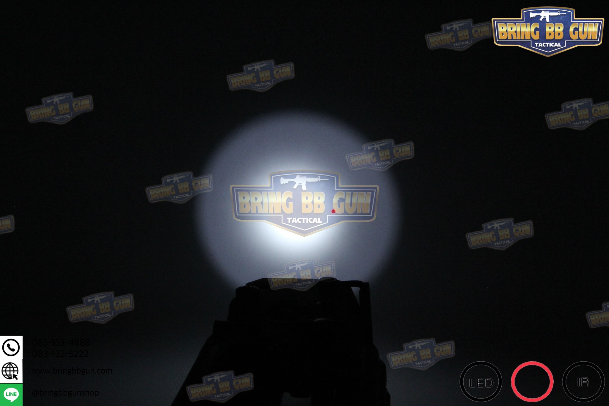 กล่องAN/PEQ-15A รุ่น DBAL-A2 ยี่ห้อ WADSN รุ่น อลูมิเนียม (Dual Beam Aiming Laser - Advanced2)