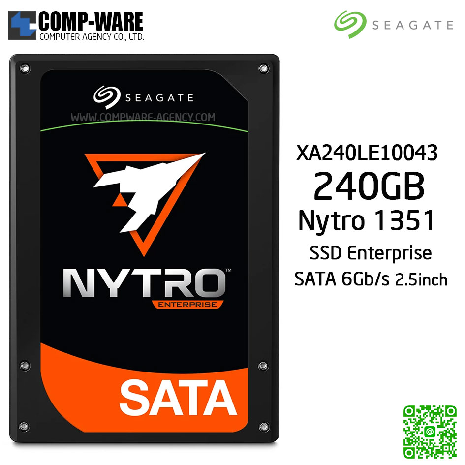 Seagate Nytro 1351 240GB 2.5 Inch Enterprise SATA SSD 3D TLC with DuraWrite ,SED BASE , 5 Years warranty - XA240LE10043