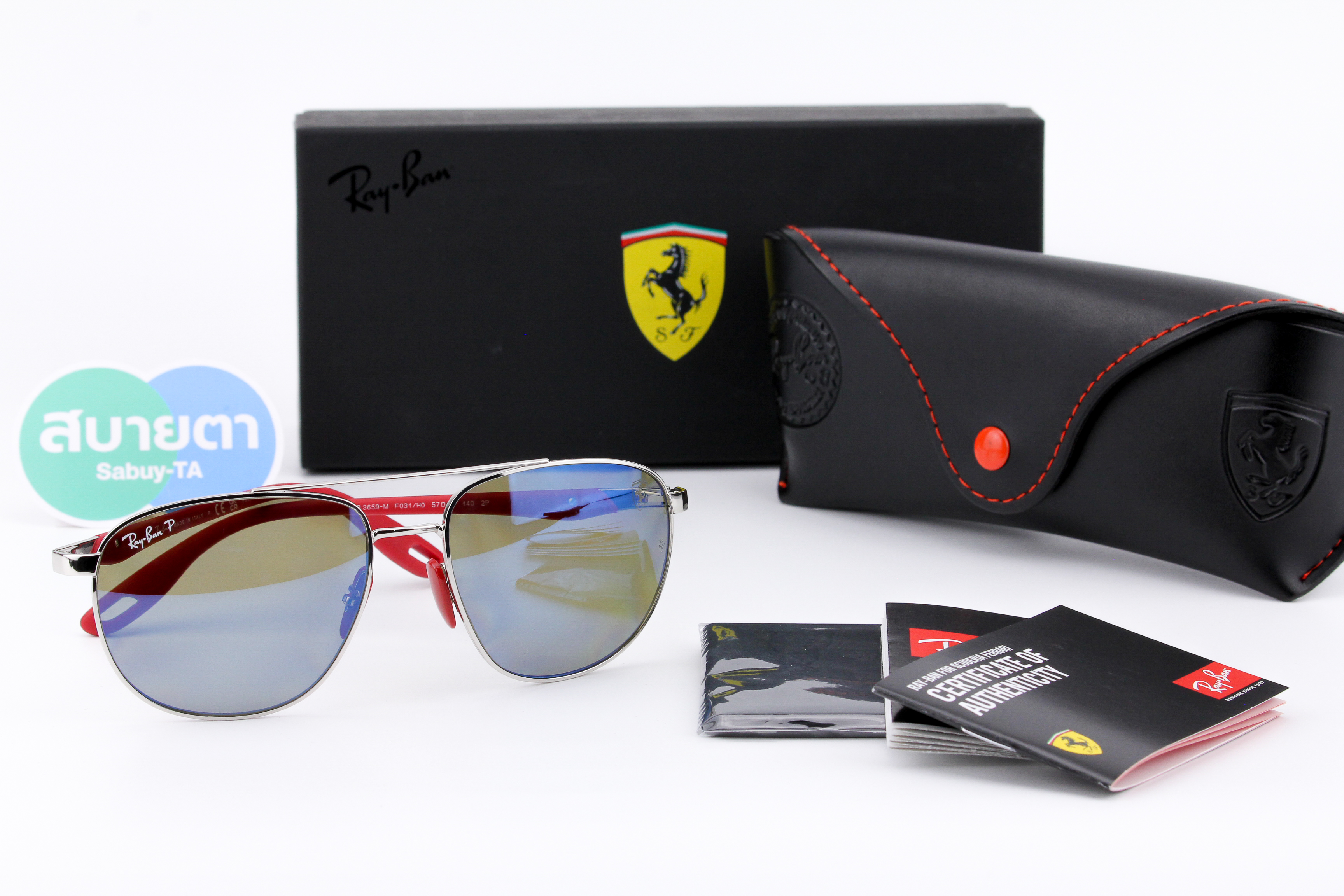 RayBan Ferrari Collection RB3659M F031H0 Polarized Lens