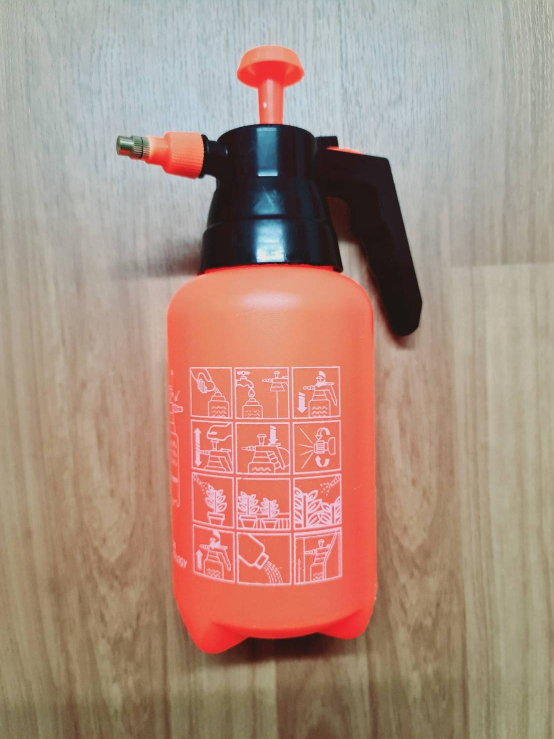 0000300 กระบอกพ่นยา ถังพ่นยา 2 ลิตร หัวพ่น ทองเหลือง ปรับหัวพ่นได้ พลาสติกหนา อย่างดี