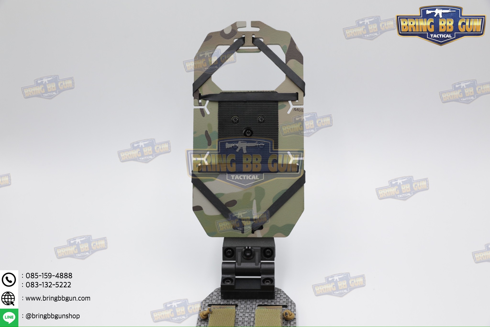 Tactical Rotating Phone Holder เคสโทรศัพท์ติดเสื้อเวส แบบปรับองศาได้ (Folded Navigation Board) (Tactical MOLLE Phone Holder) (Navboard Fliplite Chest Smartphone Mount)