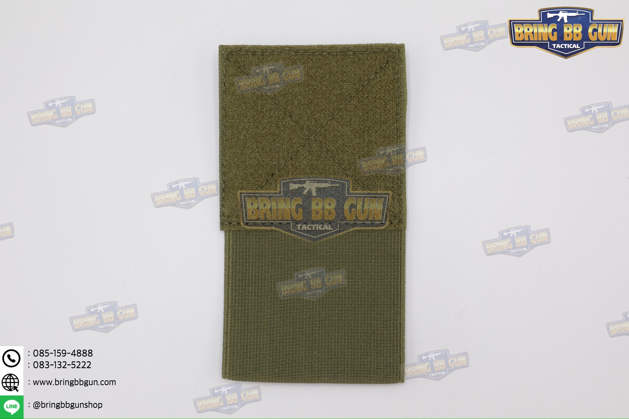 สายรัดเก็บทูนิเก้ แบบติดเข็มขัดยุทธวิธี/เสื้อเวส ยางยืด(สำหรับเก็บทูนิเก้) แบบติดเข็มขัดยุทธวิธี/เสื้อเวส สายรัดจัดเก็บอุปกรณ์ทูนิเก้ แบบตีนตุ๊กแก (Belt Mounted Elastic Tourniquet) (Elastic TQ Holder) (Tourniquet Holder)