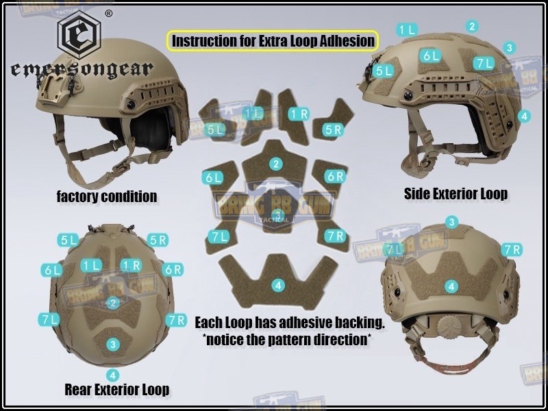 หมวก FAST SF SUPER HIGH CUT ยี่ห้อ Emerson (Emersongear Fast SF Super High Cut Tactical Helmet) (Ultra High Cut) (Super High Cut) (Tactical Helmet) (OPS-C)