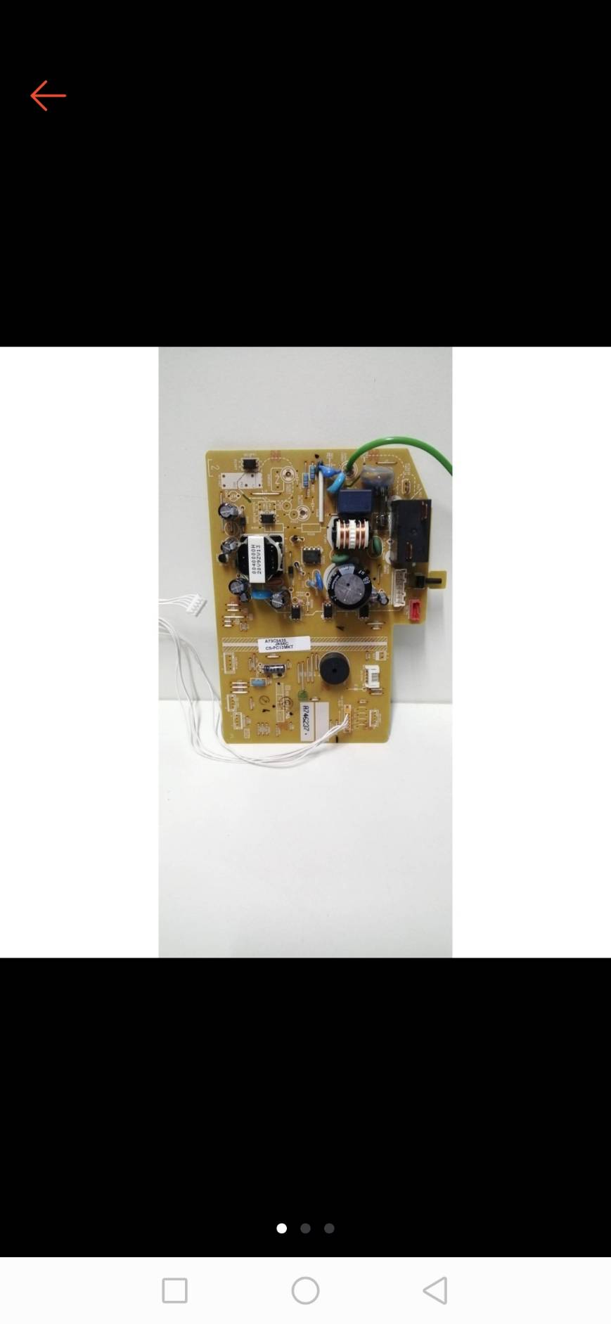 0000231 แผง คอนโทรล คอยเย็น Panasonic รุ่นแอร์ CS-PC12MKT พาท CWA73C5435