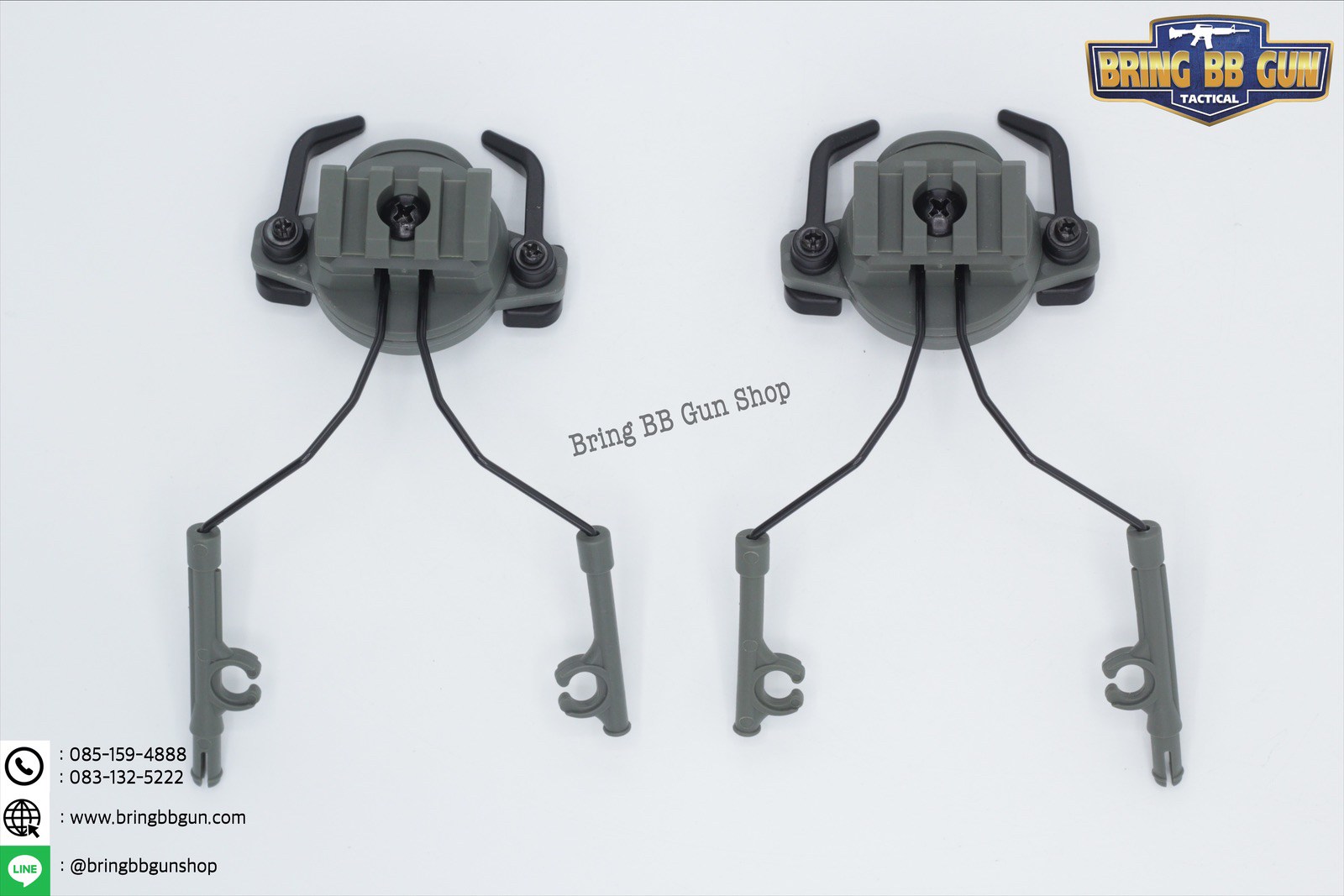 OX Horn Headset Bracket (อแดปเตอร์ขาจับหูฟังใส่รางข้างหมวกฟาส)