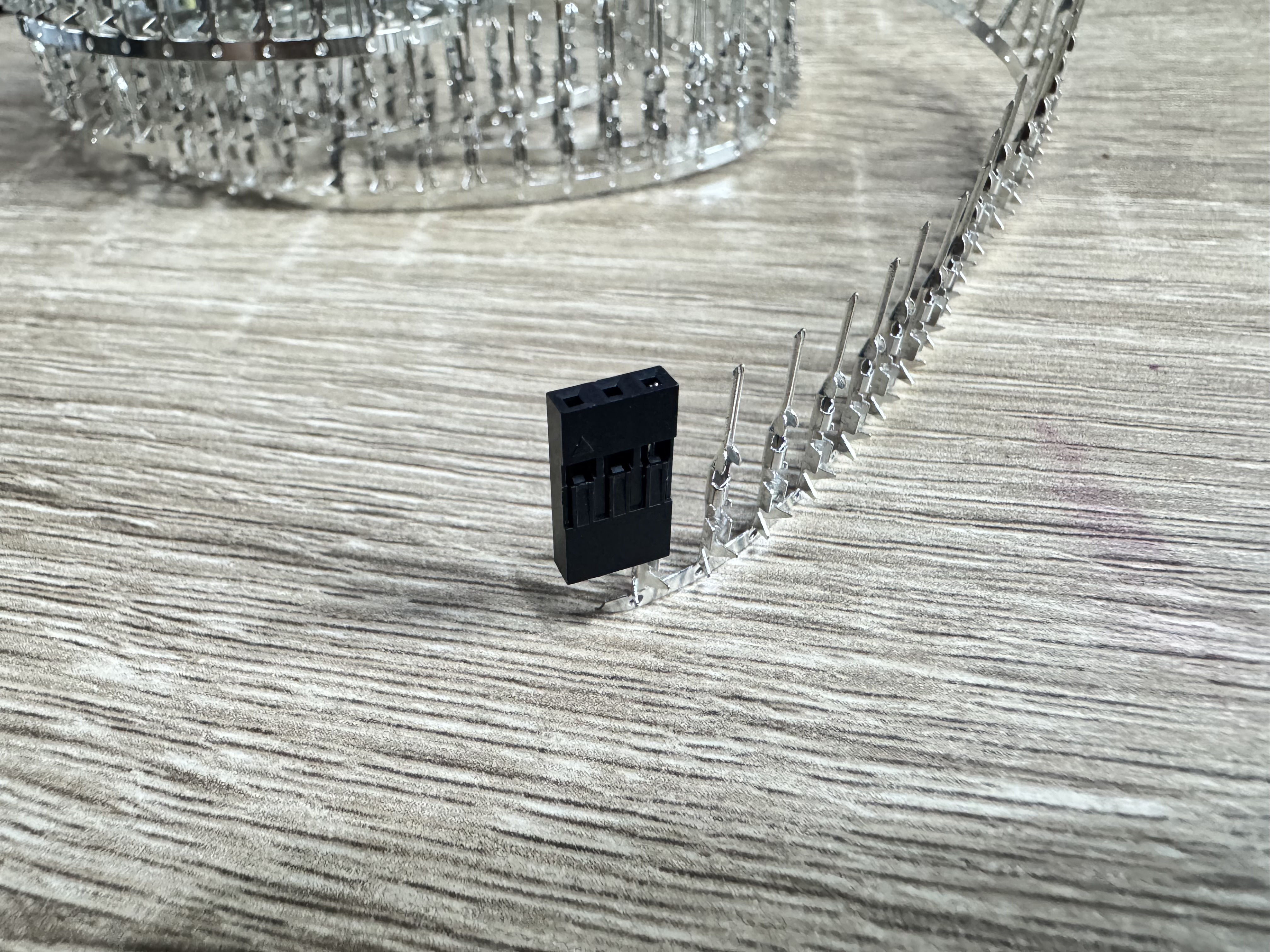 3 Pin 2.54mm Pitch Dupont Jumper Wire Cable Black Plastic (ชุดละ 10 ชิ้น)