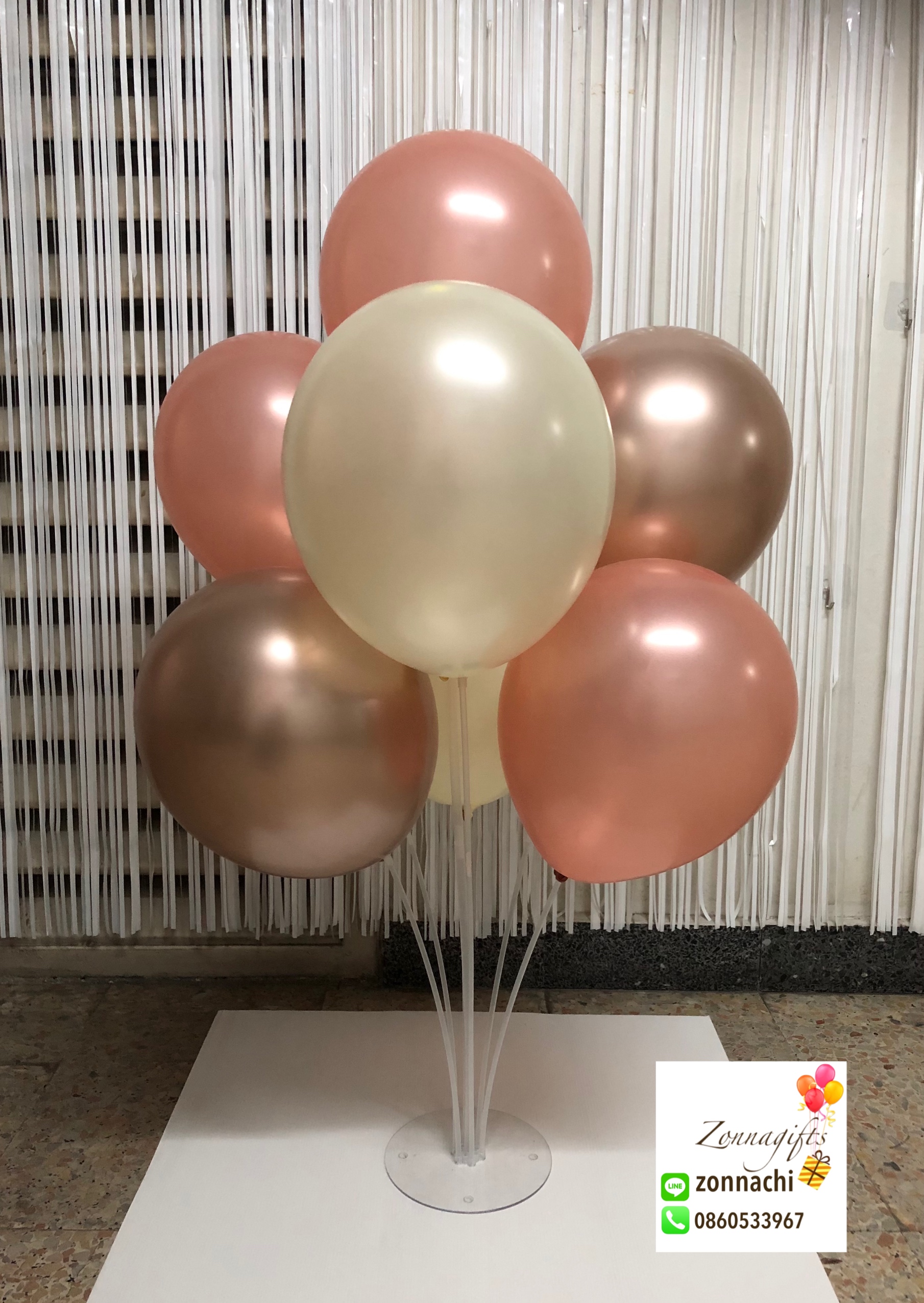 เซ็ทช่อลูกโป่ง DIY 70cm -Rosegold