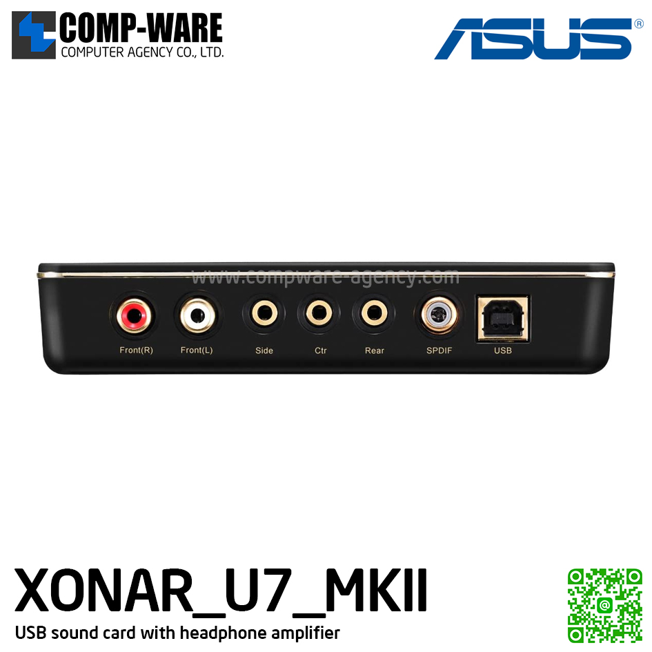 Asus Xonar U7 MKII 7.1 USB DAC with Headphone Amplifier รับประกัน 3 ปี