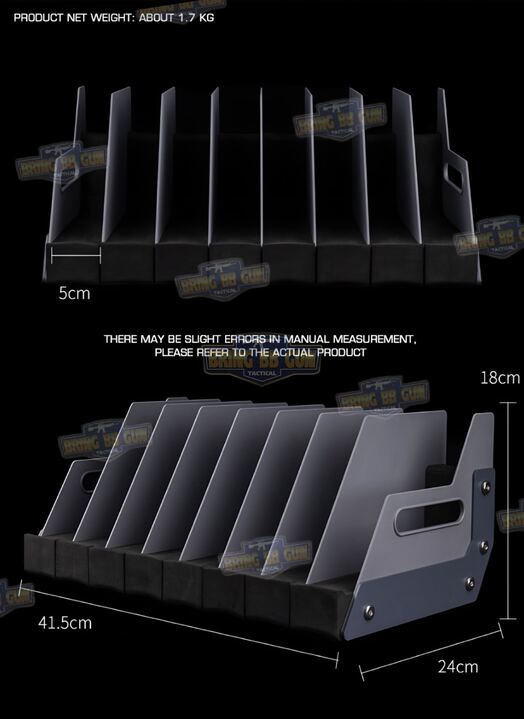 ชั้นวางปืนสั้น (ช่วยจัดเก็บปืนสั้นให้เป็นระเบียบ) (Pistol Stroage Rack)