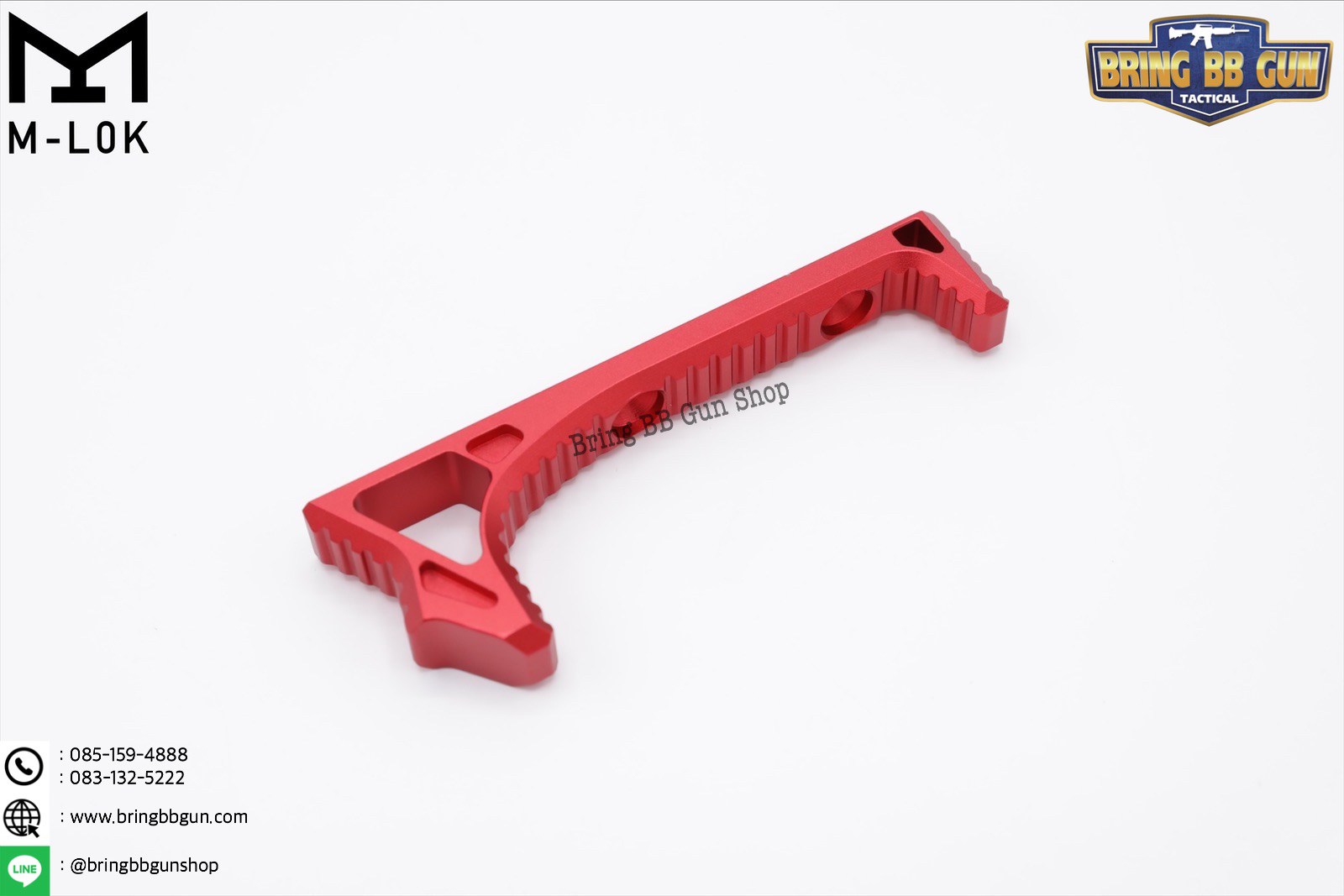 กริ๊ปมือหน้า ยี่ห้อ Castellan รุ่น Curve Foregrip CNC M-Lok (ใช้ได้กับชุดหน้าระบบราง M-Lock เท่านั้น)