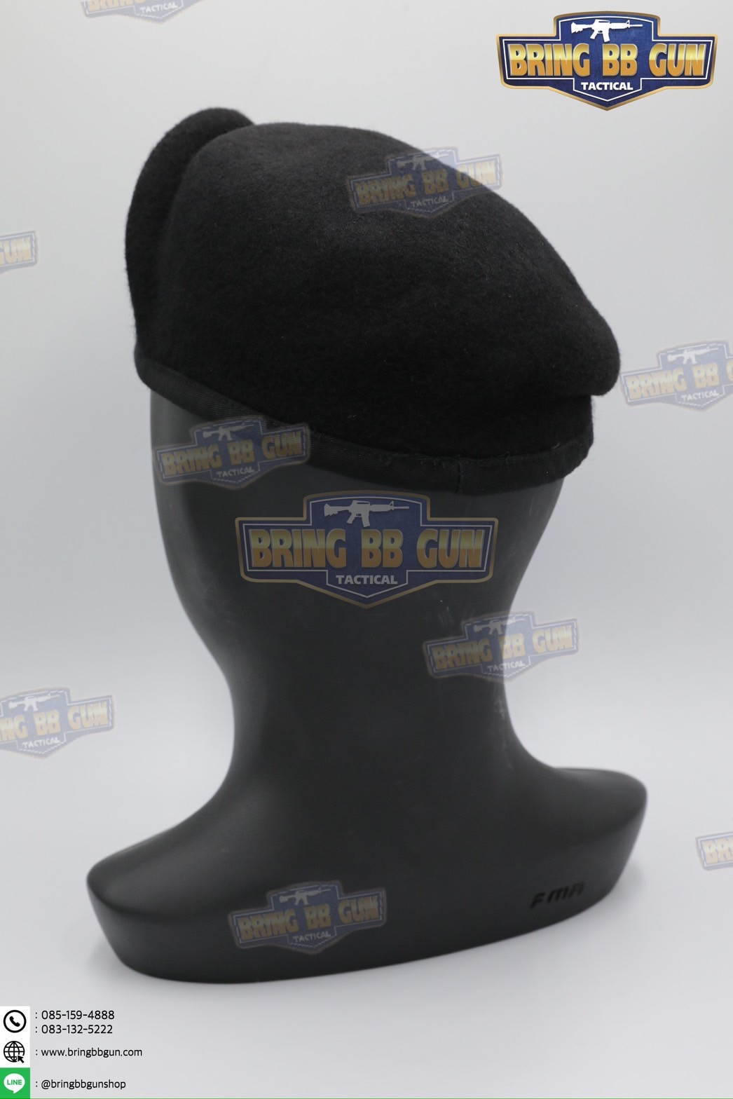 หมวกเบเร่ต์จัดทรง ยี่ห้อ ai รุ่น Fighter（หน้าหมวกใหญ่)