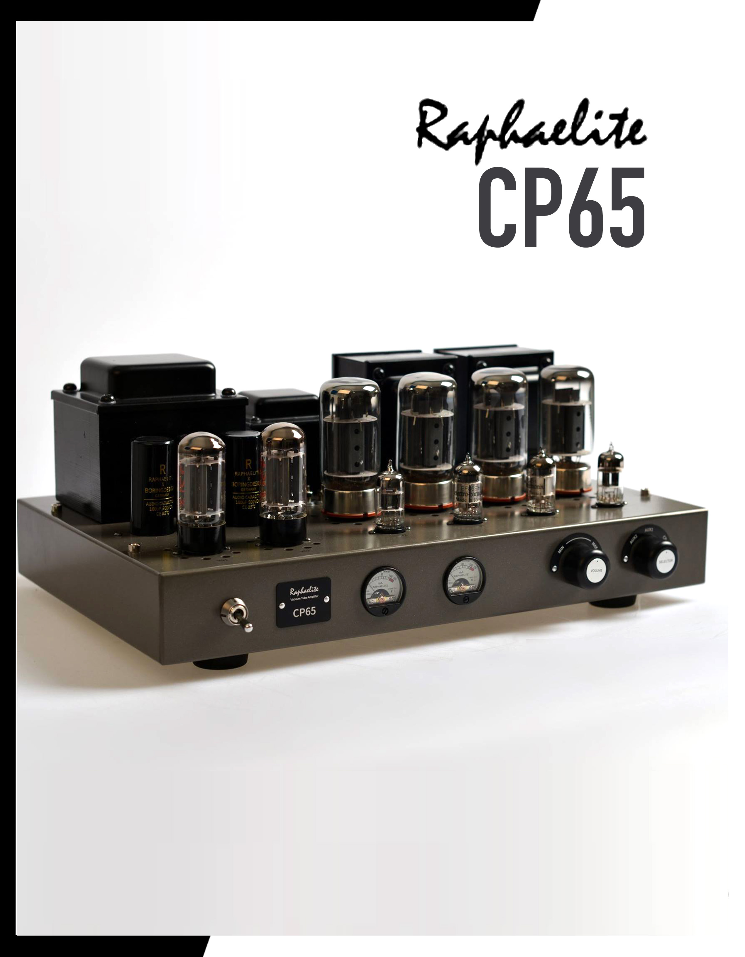 แอมป์หลอด | Raphaelite - CP65 (LS3/5A custom-made) | Tube amplifier push-pull | 50 Watt (RMS THD<1%)