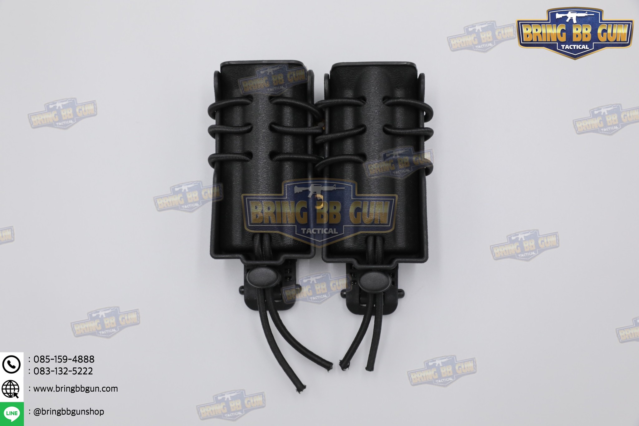 ซองแม็กกาซีนคู่โพลิเมอร์ 9 mm. Urban Assault 9mm Double Quick Pull Mag Case