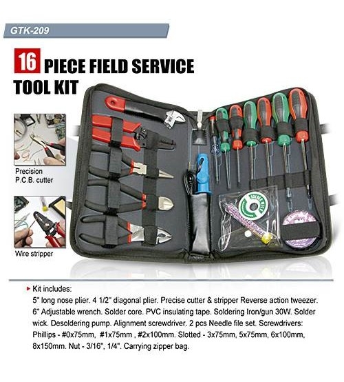 Goldtool GTK-209B ชุดเครื่องมือช่าง 16ชิ้น