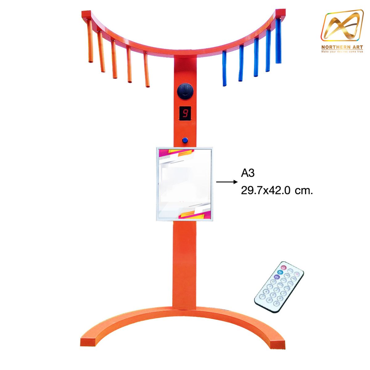 เกมส์คว้าแท่ง รุ่นพรีเมี่ยม สีส้ม ขนาด (W)102 x (H) 197 cm.พร้อมแท่งสีส้ม-น้ำเงิน 10 แท่ง เล่นสนุก ฝึกความเร็วของมือและสายตา