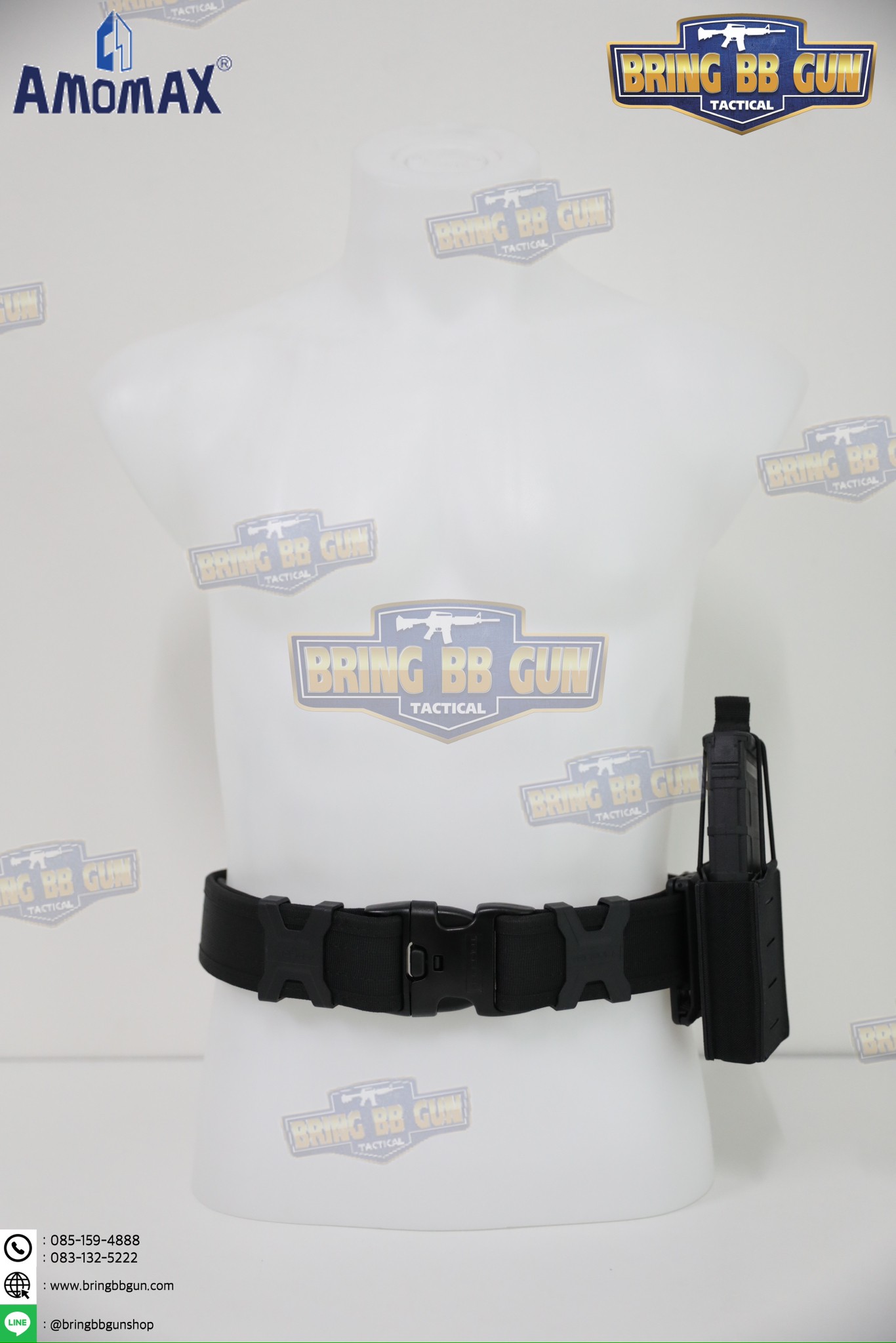 เพ้าแม็กกาซีนเดี่ยว ยี่ห้อ Amomax รุ่น ปืนยาว (Fabric Magazine Pouch)