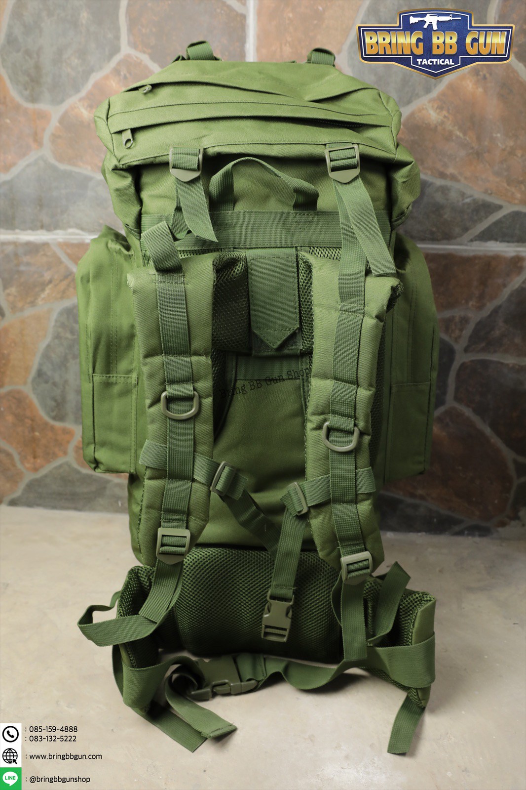 กระเป๋าเป้ รุ่นโครงเหล็ก