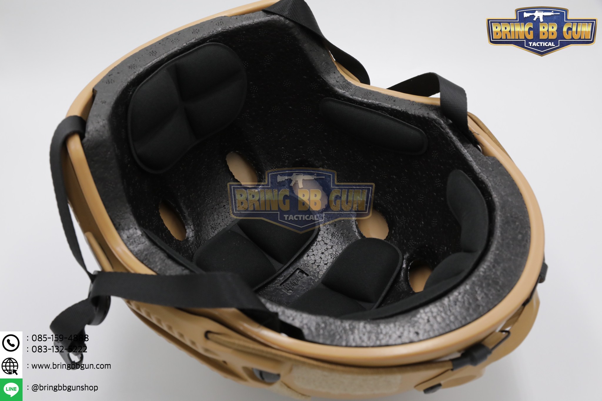 หมวก Fast (หมวกฟาส) (Fast Helmet MH type) รุ่น Strandard Version No holes