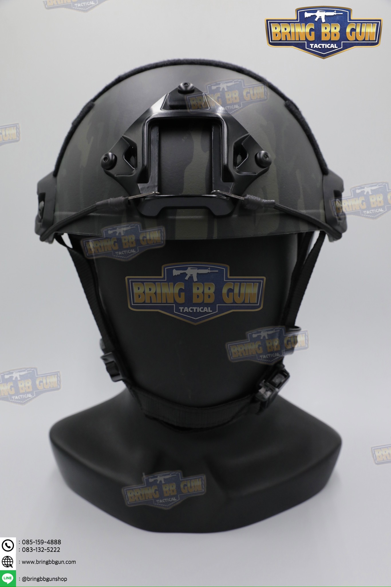 หมวก Fast ปรับท้ายทอยได้(หมวกฟาส) (Fast Helmet MH type) รุ่น Upgrade Version No holes ปรับรัดท้ายทอย