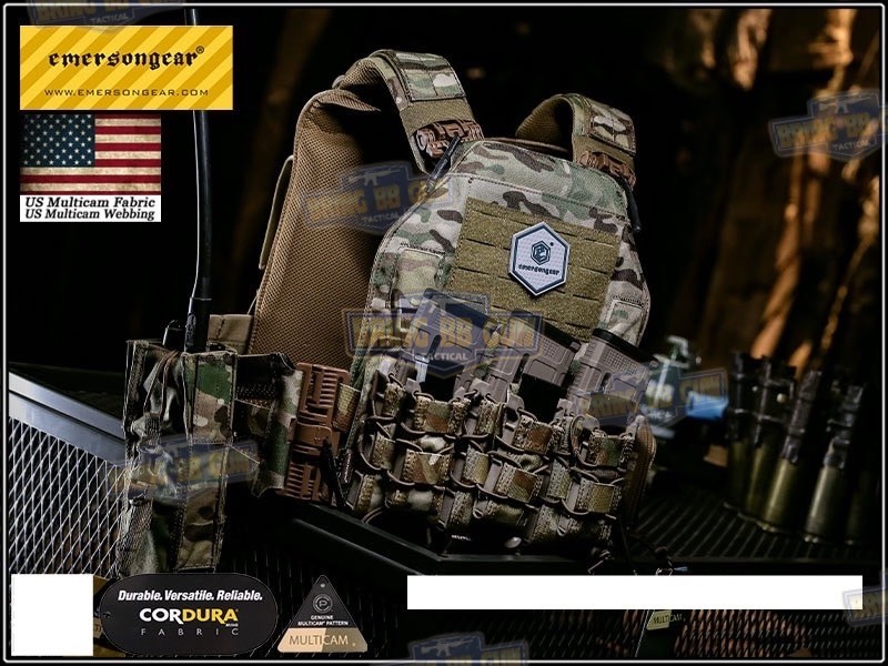 เพ้าแม็กกาซีน5.56พร้อมเพ้าแม็กกาซีนปืนสั้น ระบบ Velcro Front Panel ขนาดก้ามปู 3.5cm. (1 inch) ยี่ห้อ Emerson