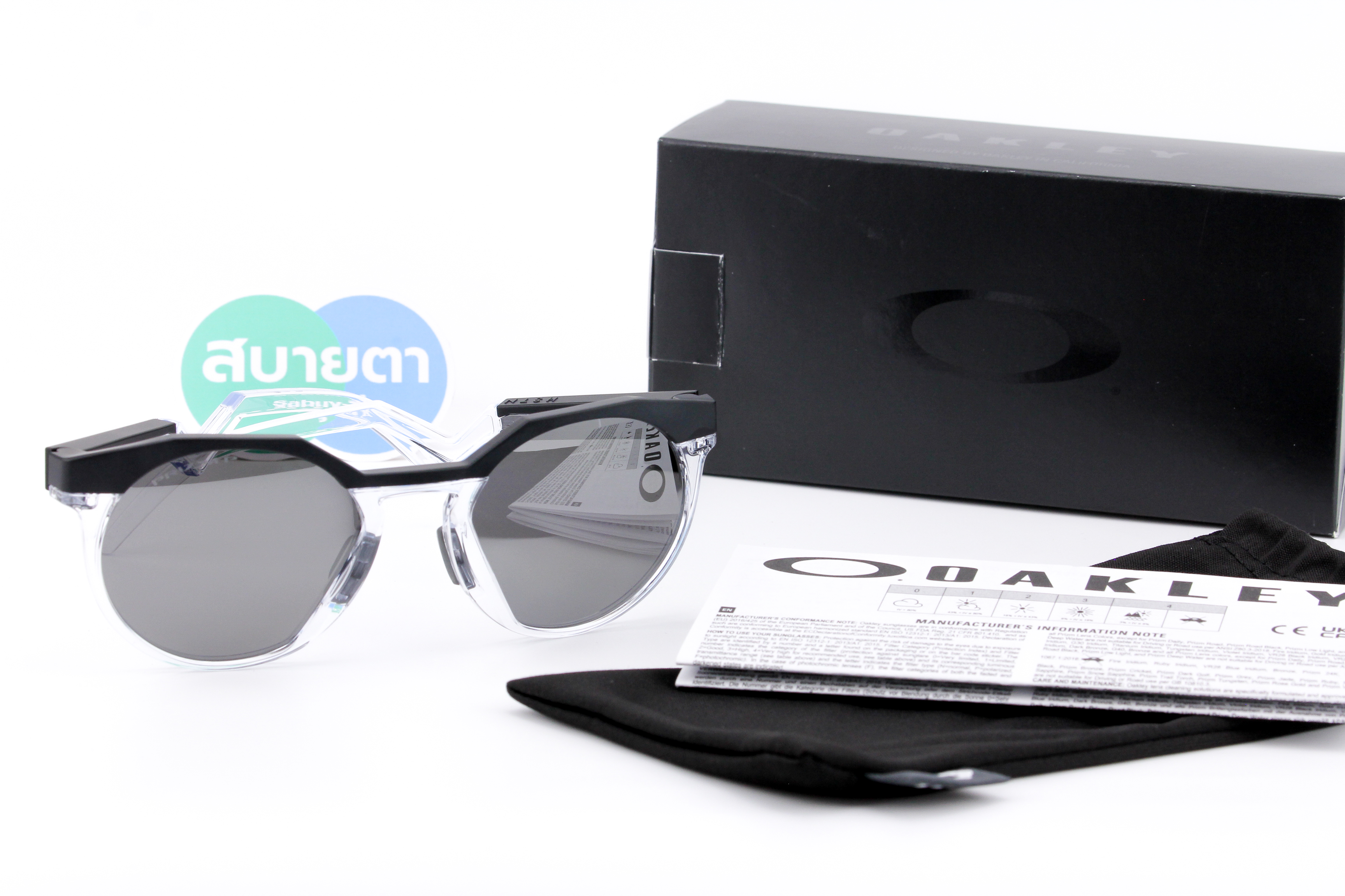 Oakley HSTN Matte Black/Prizm Black Polarized SKU#OO9242A-05