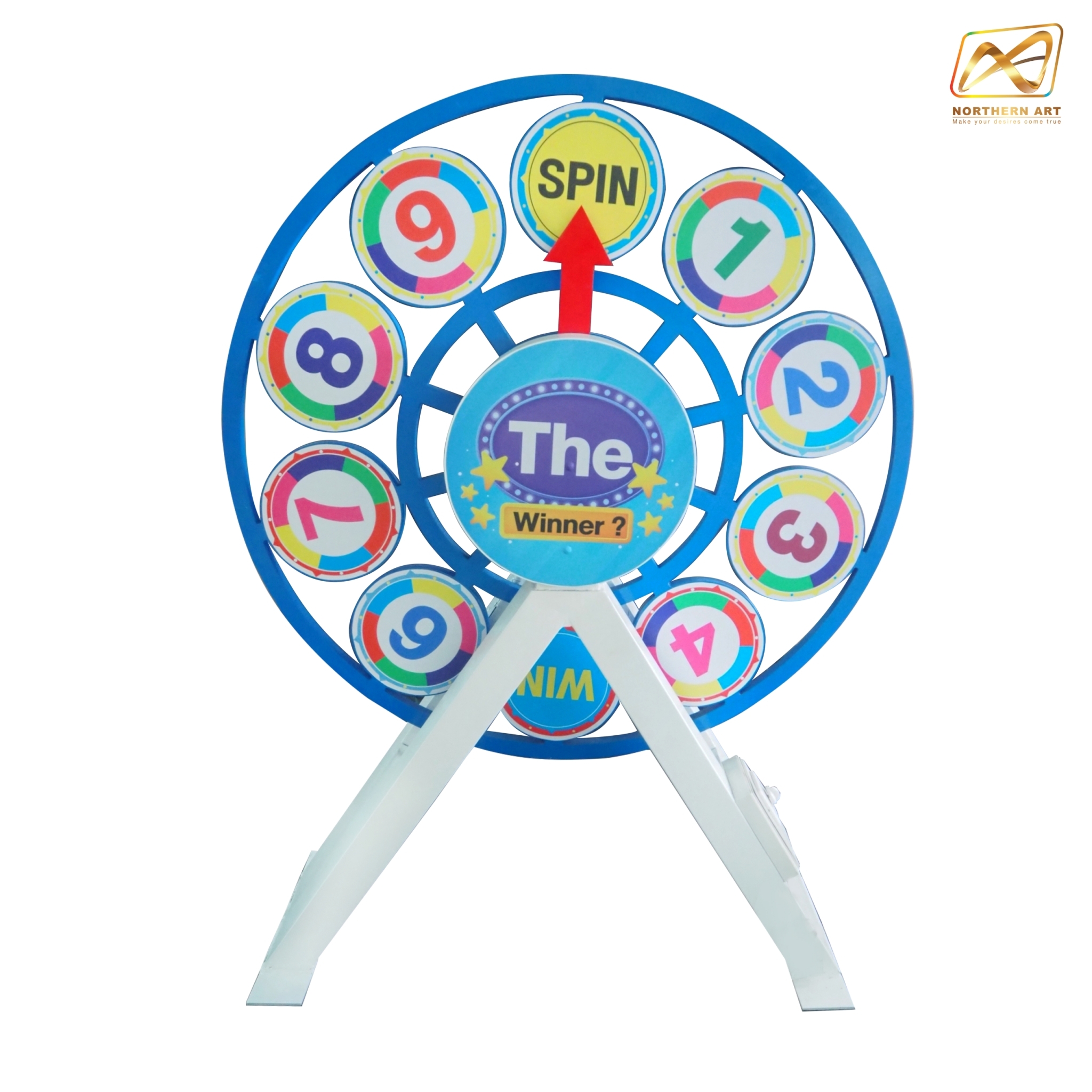 เกมส์วงล้อยักษ์ GIANT WHEEL ขนาดวงล้อ 120 ซม. สูง 158 ซม. โครงทำจากเหล็กทั้งชุด