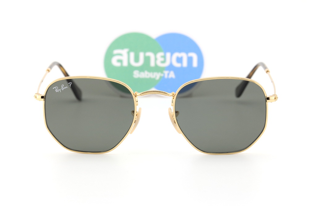 RayBan Hexagonal Flat Lens RB3548N 001/58 Polarized Lens