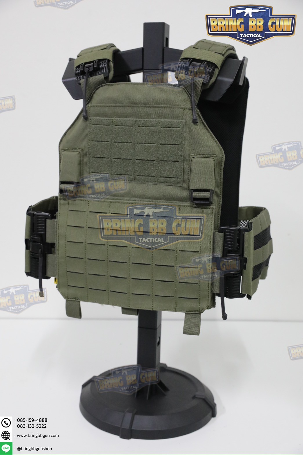 แท่นวางหมวก-เสื้อเวส-เข็มขัด (เสาแขวนหมวก-เสื้อเวส-เข็มขัด) (ที่แขวนอเนกประสงค์) (Equipment Display Stand)