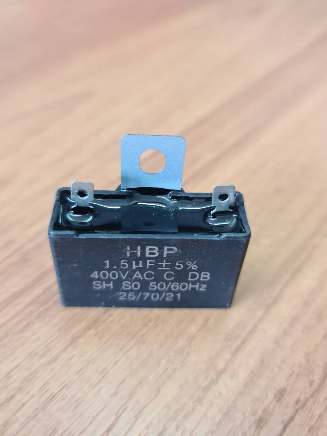 0000588 อะไหล่พัดลม คอนเนคเตอร์ คาปาซิตเตอร์ C1.5uF (capacitor 1.5uF)