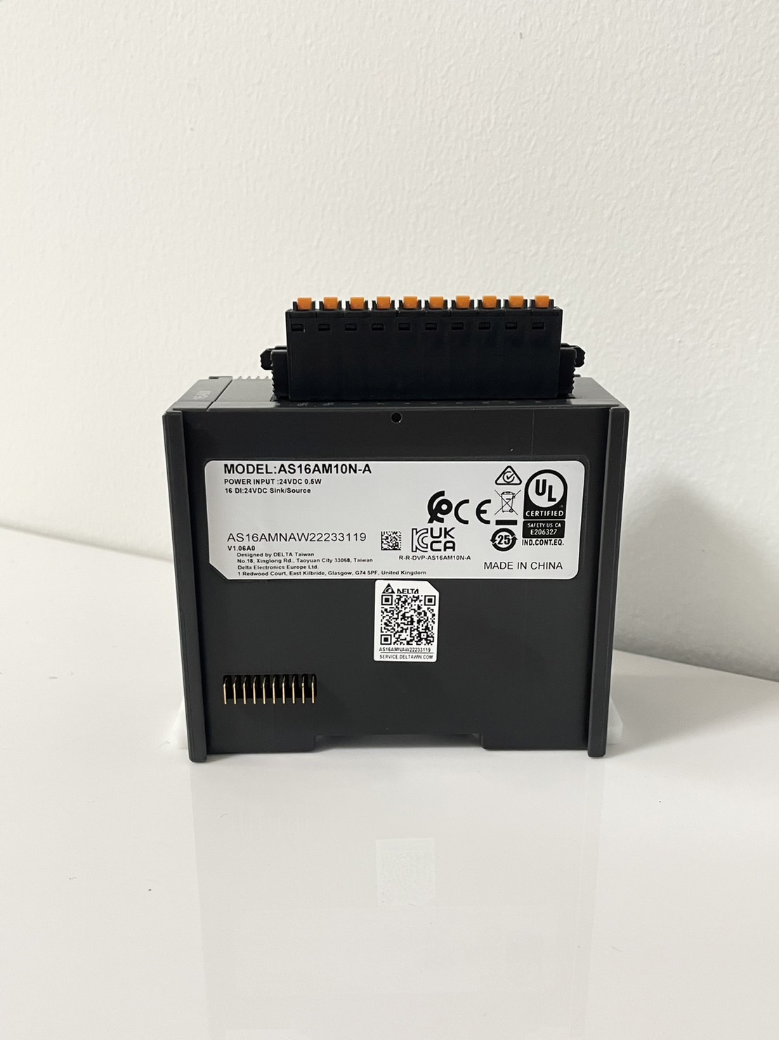 Delta PLC Module Model:AS16AM10N-A Digital 16 Input