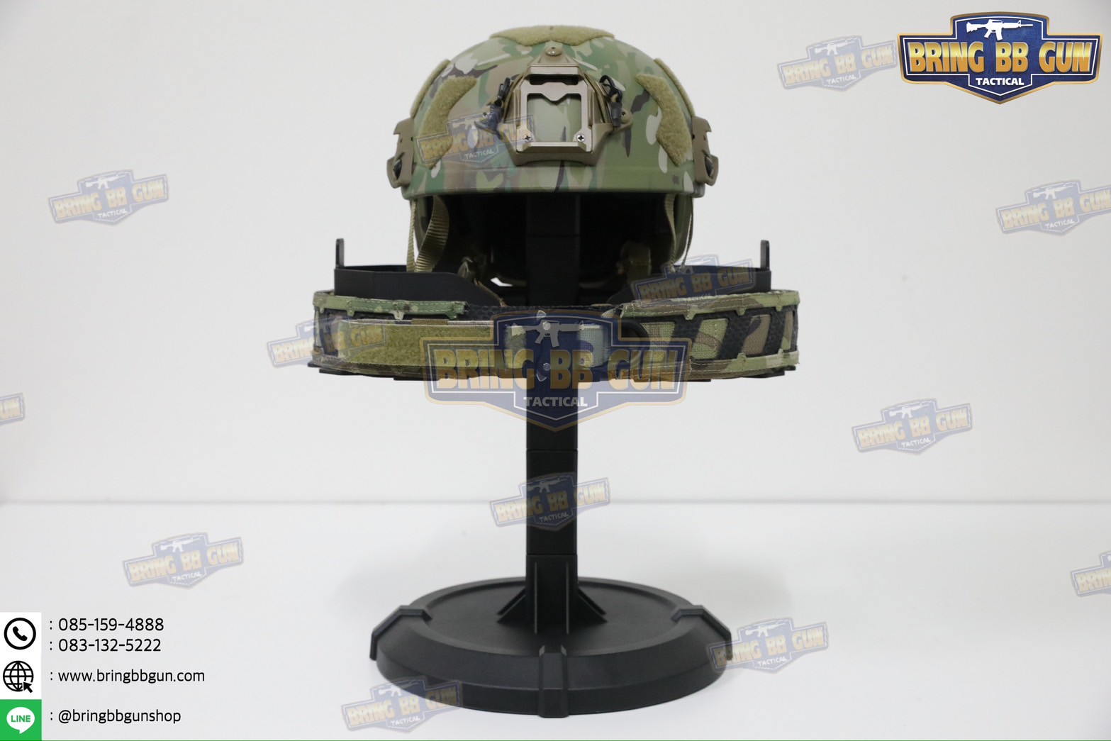 แท่นวางหมวก-เสื้อเวส-เข็มขัด (เสาแขวนหมวก-เสื้อเวส-เข็มขัด) (ที่แขวนอเนกประสงค์) (Equipment Display Stand)