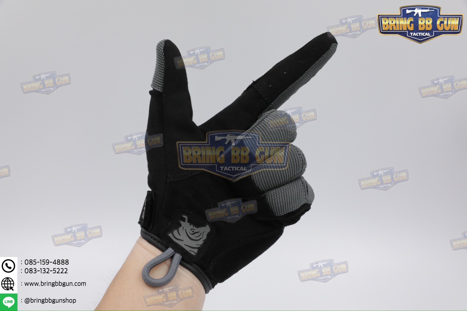 ถุงมือเต็มนิ้ว ทรง Alpha (Tactical Glove) (ถุงมือหมูป่า) (Full Dexterity Tactical Glove)