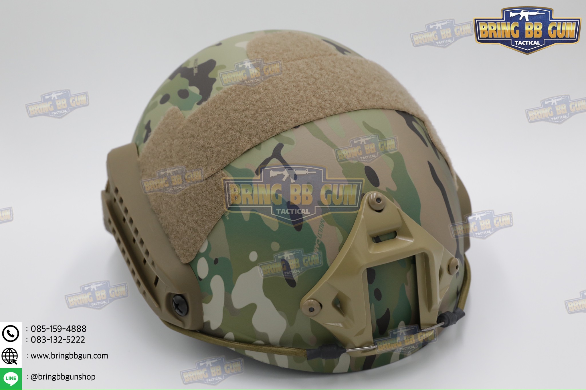 หมวก Fast ปรับท้ายทอยได้(หมวกฟาส) (Fast Helmet MH type) รุ่น Upgrade Version No holes ปรับรัดท้ายทอย