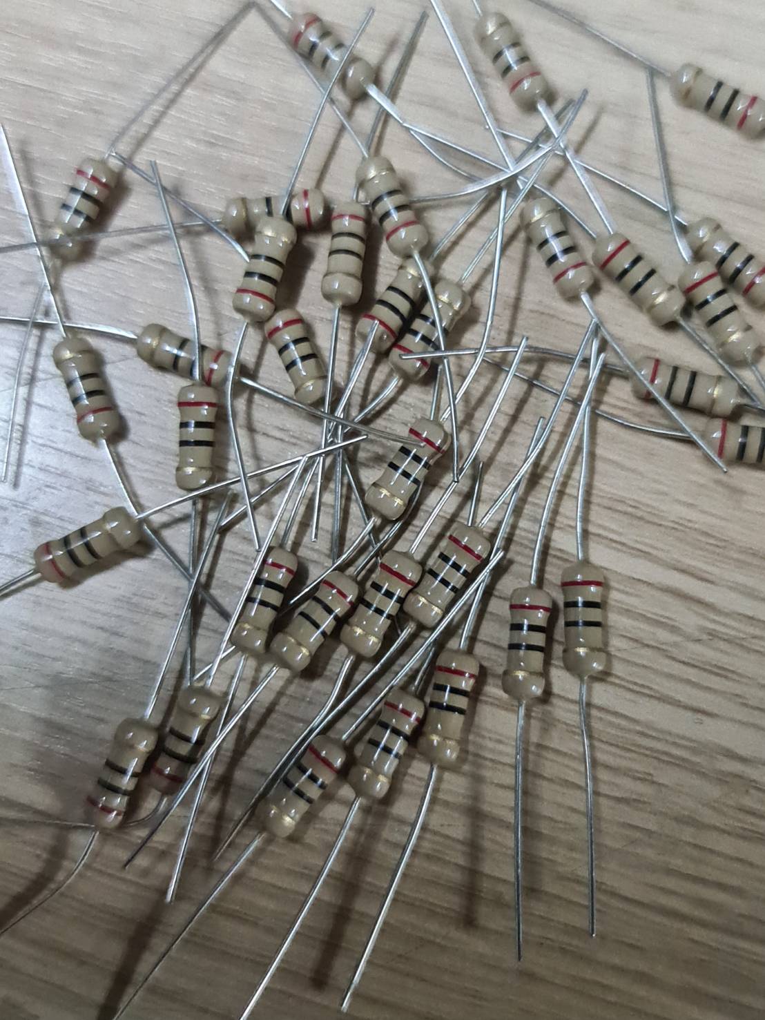 0000846 R 20 โอม 1 W 5% R Resistor ตัวต้านทาน 20 ชิ้น