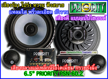 ลำโพงแยกชิ้น 6.5 นิ้ว PRIORITY PSN 60.2