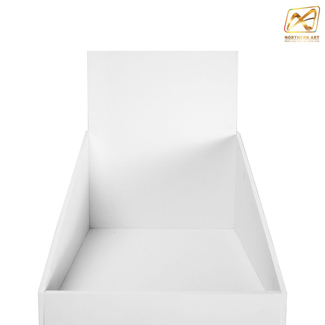 ชั้นวางสินค้าพลาสวูด 4 ชั้น ขนาด (W)36.5 x (D)35 x (W)135 ซม. พลาสวูดหนา 8 มม.พร้อมงานพิมพ์สติ๊กเกอร์