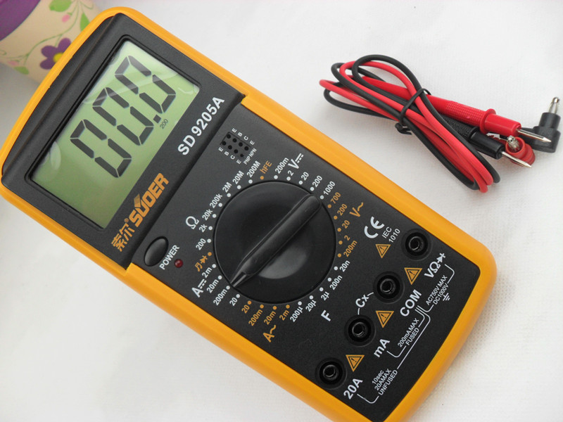Digital Multimeter SD9205A สุดคุ้มราคาประหยัด วัด c ได้ 200uf ครบทุกฟังซ์ชั่นหลัก