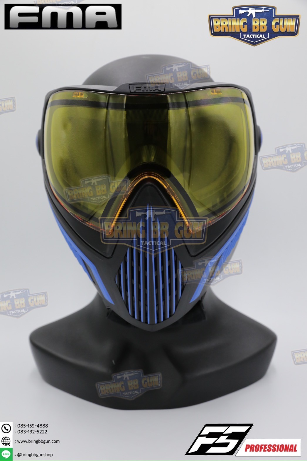 หน้ากาก F5 ยี่ห้อ FMA (FMA F5 STORM GOGGLE MASK) (F5 Professional) (Storm Goggle Mask)
