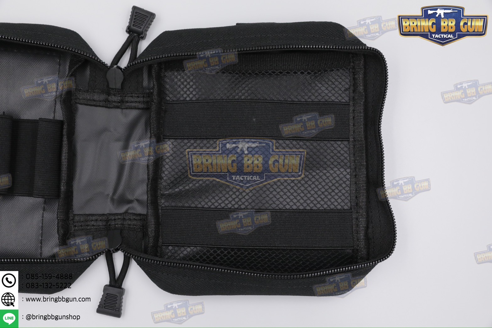 กระเป๋าพยาบาลสนาม B03 (แบบกระตุกไว) (ทรงแนวนอน) เพ้า IFAK รุ่น B03 (ทรงแนวนอน) (IFAK Pouch) (Medic Pouch)