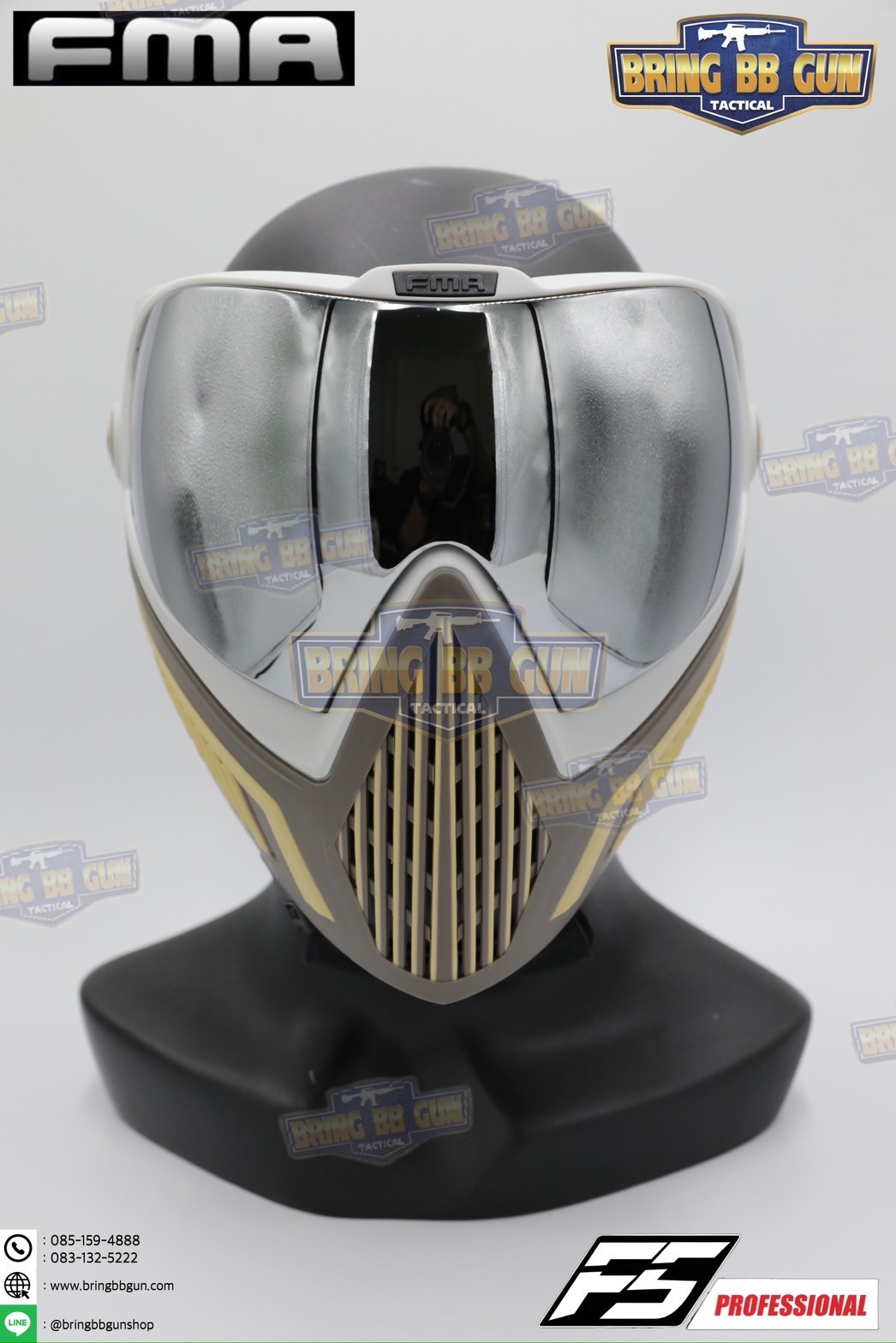 หน้ากาก F5 ยี่ห้อ FMA (FMA F5 STORM GOGGLE MASK) (F5 Professional) (Storm Goggle Mask)