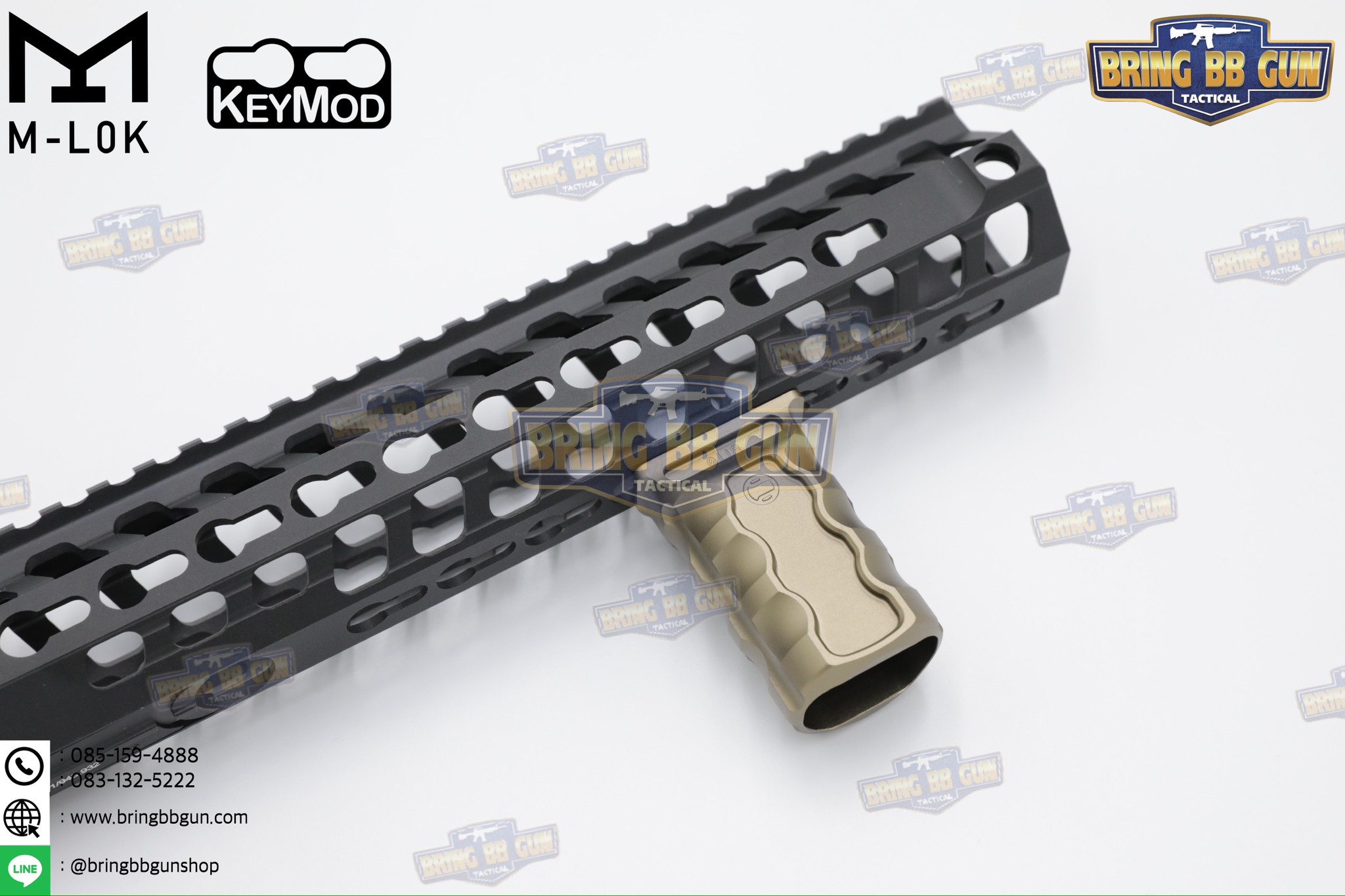 กริ๊ปมือหน้าทรง Railscales รุ่น RSB (RSB Vertical Grip) (กริ๊ปมือ Railscales RSB Vertical Foregrip) (ใช้ได้กับชุดหน้าระบบราง M-Lok และ ระบบราง Keymod เท่านั้น)