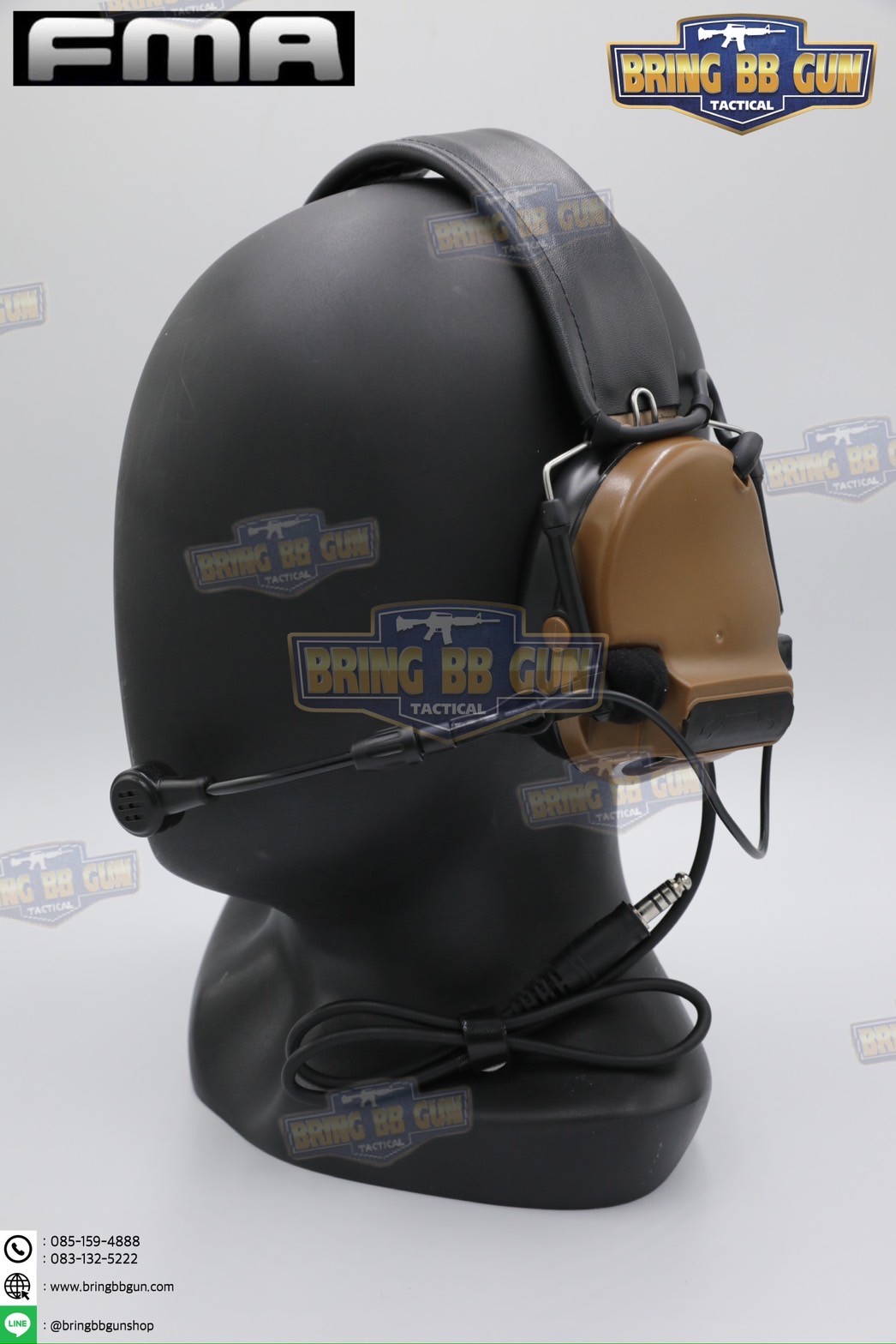 หูฟังสื่อสารตัดเสียงได้ ทรง Comtac III ยี่ห้อ FMA (Peltor ComTac III Tactical Advanced Combat Headset) (tactical communication shooting headset noise reduction) (Comtac III)