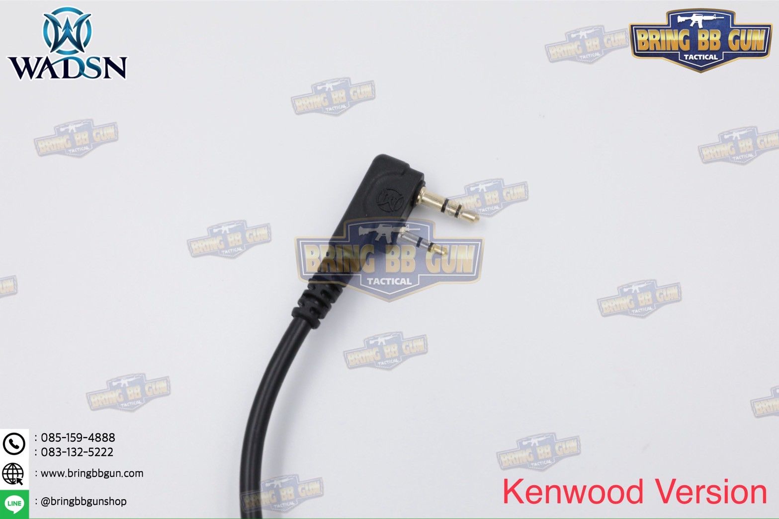 สาย PTT ทรง Ops-Core RAC ยี่ห้อ WADSN (สาย Push to Talk) (สาย PTT ทรง RAC)