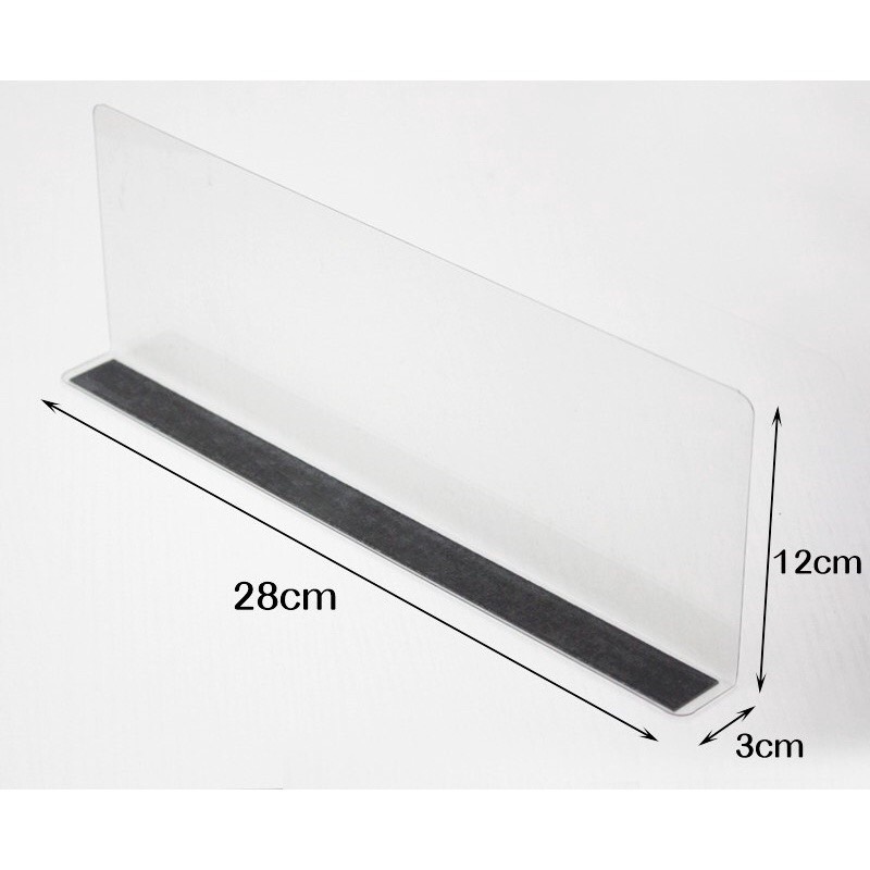 ตัวกั้นระหว่างสินค้า✌🏼จัดระเบียบชั้นวางหรือกันสินค้าตก มีแม่เหล็กให้ พลาสติกหนาเเข็งเเรง มีฟลิมกันรอยให้ อายุใช้งานนาน