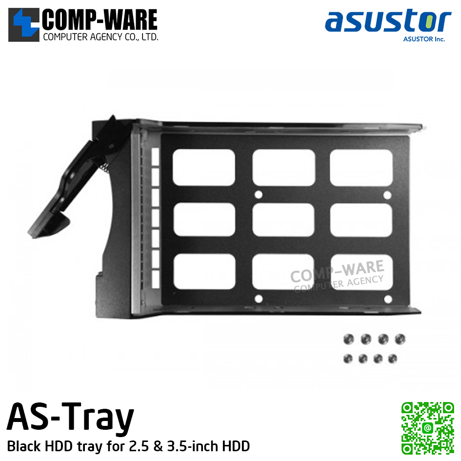 Asustor AS-Tray Black HDD tray for 2.5 & 3.5-inch HDD - No Warranty