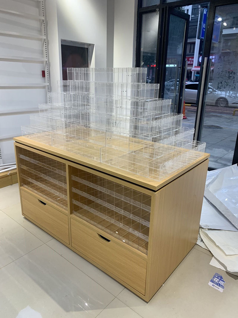 ปากกาพรีเมียม 10 ชั้นไม้ พร้อมกล่องอะคริลิค คอนโดจัดเก็บเครื่องเขียน โต๊ะวางปากกา ชั้นวางร้านเครื่องเขียน 10 ชั้น! ชั้นไม้ พร้อมกล่องอะคริลิค คอนโดปากกา กล่องเก็บเครื่องเขียน ที่วางปากกา