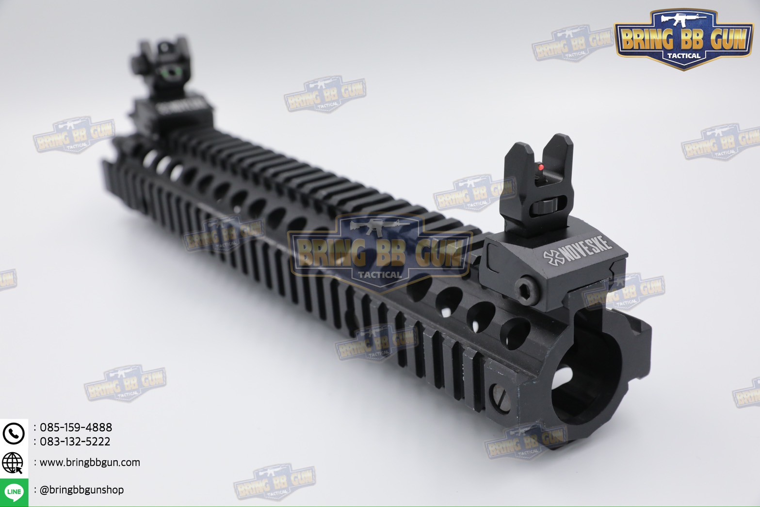 ศูนย์หน้า-หลังพับได้แบบโลหะ รุ่น ศูนย์เล็งเรืองแสง ทรง Noveske